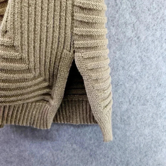 Dana Buchman Gold Shimmer Sweater 3/4 Sleeve Split Hem‎ Size XL - Picture 4 of 6